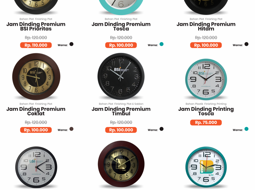 Jam Dinding List