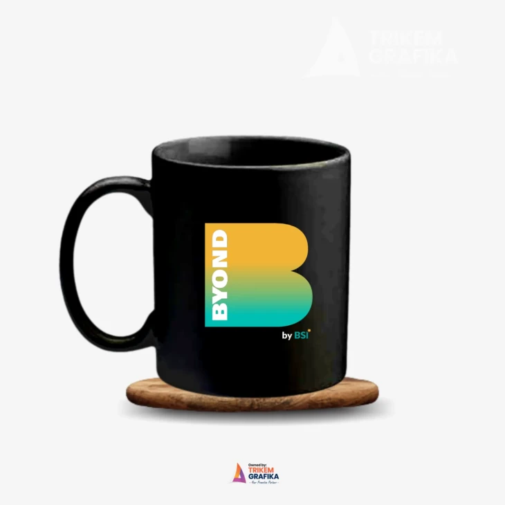 Mug UV Print Bank BSI Hitam BYOND EDITION - Image 3