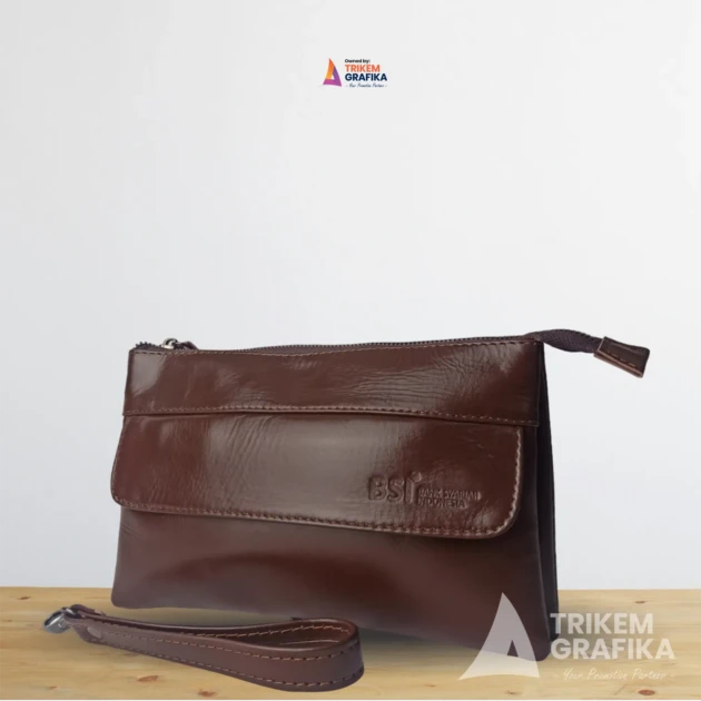 Clutch Bag Bank BSI Kulit Asli