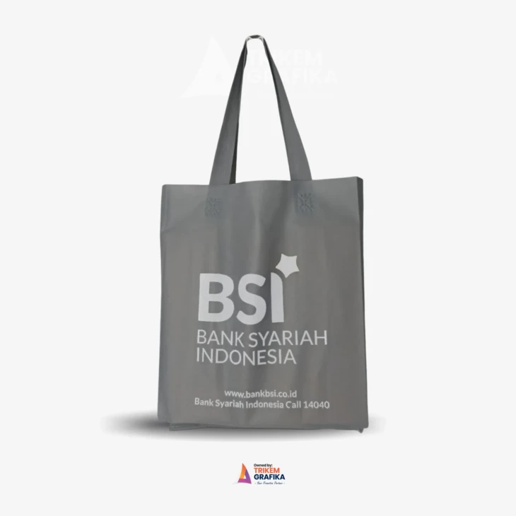 Goodiebag Sablon 1 Warna Bank BSI UK 30X40 - Image 2