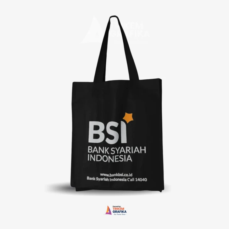 Goodiebag Sablon 2 Warna Bank BSI UK 38X45 - Image 2