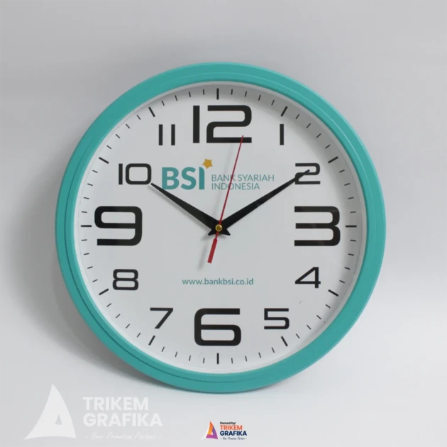 Jam Dinding Printing Bank BSI Tosca