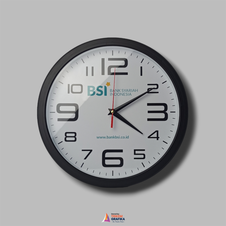 Jam Dinding Printing Bank BSI - Image 3