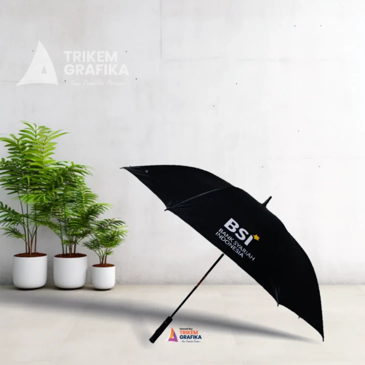 Payung Golf Otomatis Bank BSI Hitam - Image 2