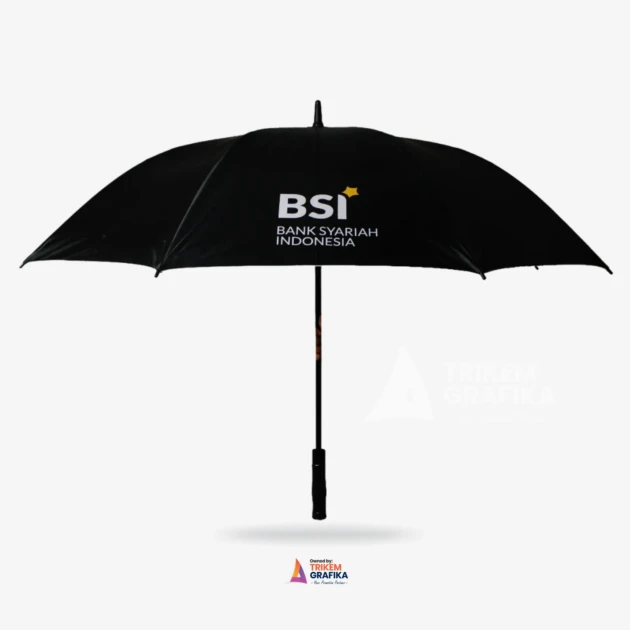 Payung Golf Otomatis Bank BSI Hitam