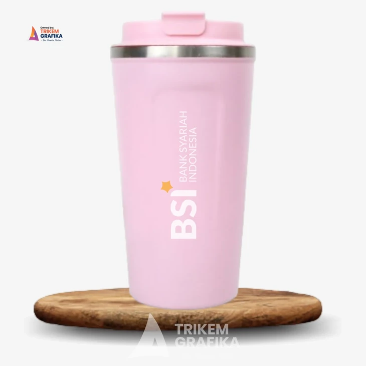 Tumbler Stainless Coffee Bank BSI UV Printing - Image 2