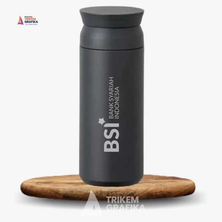 Tumbler Stainless Travel Datar Bank BSI Grafir - Image 4