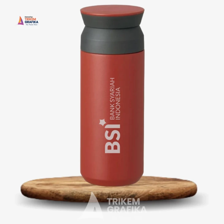 Tumbler Stainless Travel Datar Bank BSI Grafir - Image 3