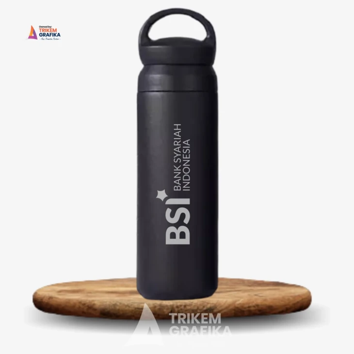 Tumbler Stainless Travel Gagang Bank BSI Grafir - Image 4