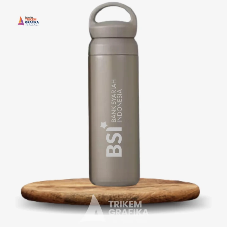 Tumbler Stainless Travel Gagang Bank BSI Grafir - Image 2