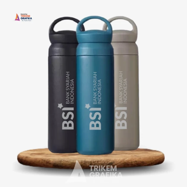 Tumbler Stainless Travel Gagang Bank BSI Grafir