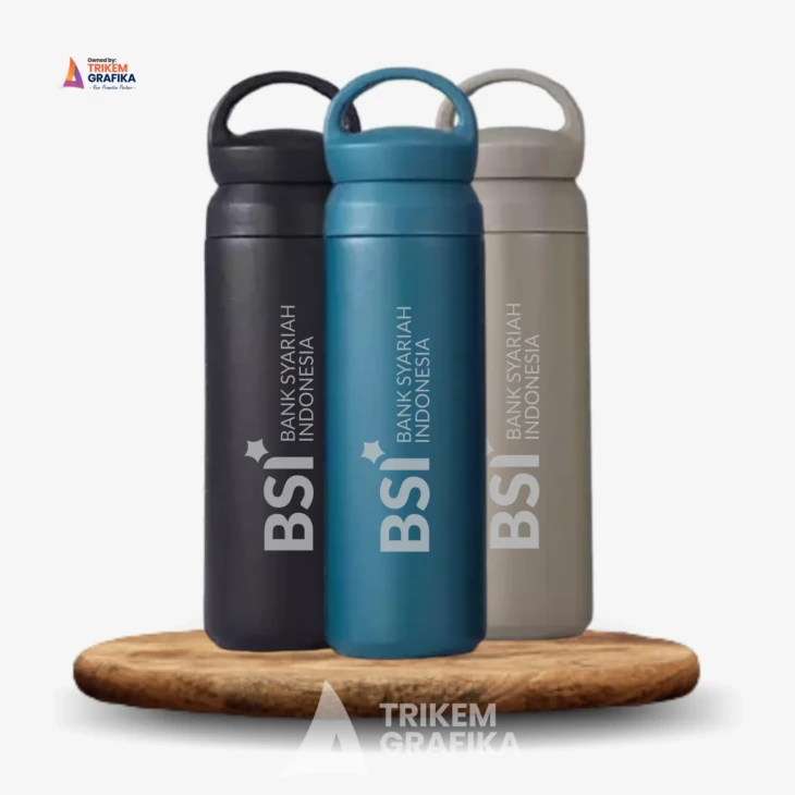 Tumbler Stainless Travel Gagang Bank BSI Grafir