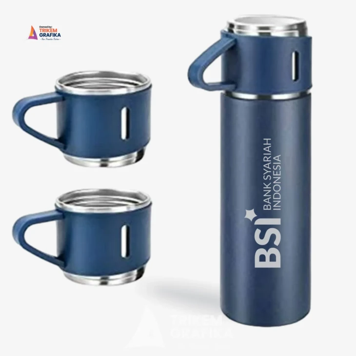 Tumbler Stainless Vacuum Set Bank BSI Grafir - Image 3