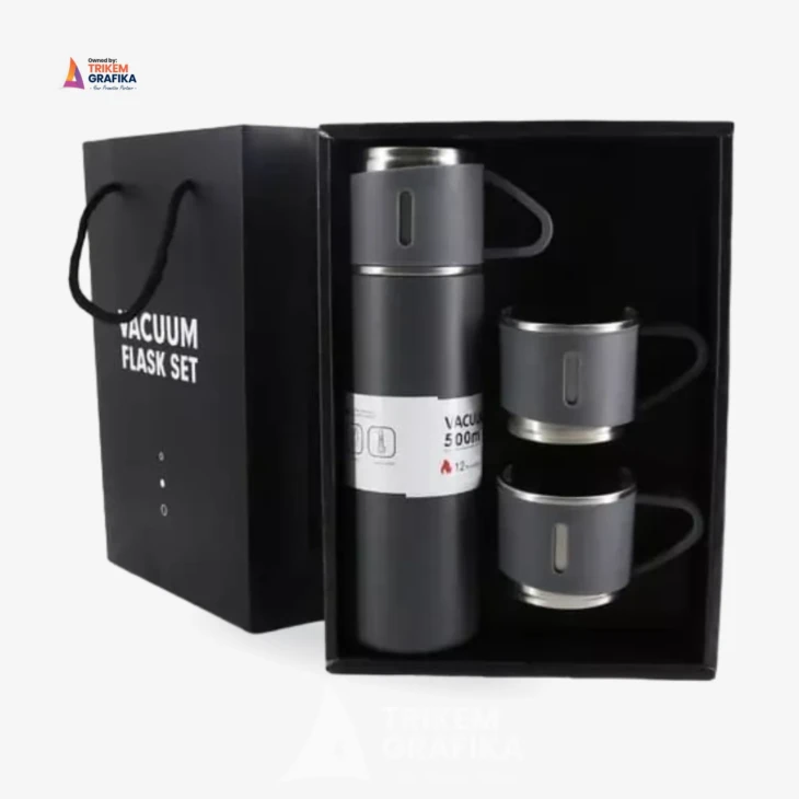 Tumbler Stainless Vacuum Set Bank BSI UV Printing - Image 3